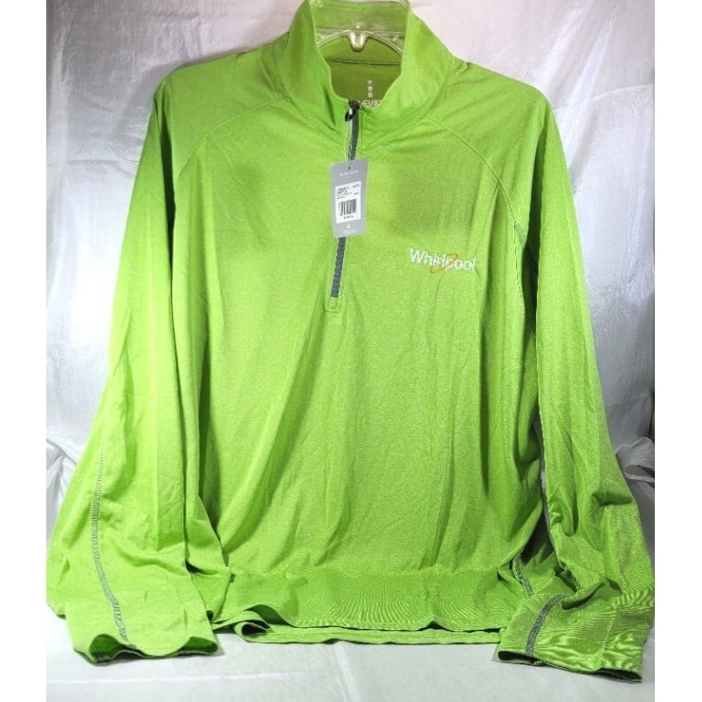 Elevate Men's Taza Knit Quarter Zip w/ 'Whirlpool' Logo - Apple Heather - XL